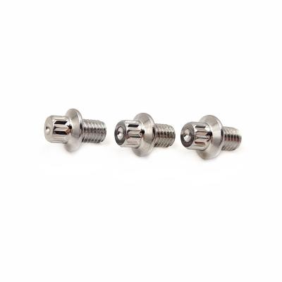 China High Torsion Special Shaped Bolts Aluminum Pedal Studs Customize Thickness for sale