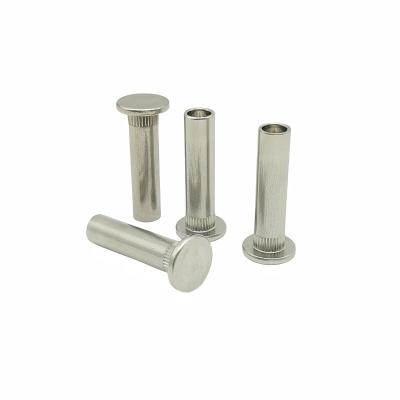 China Salt Spray Resistant Stainless Steel Flat Head Semi Hollow Rivets Stainless Steel Serrated Rivets Pressure Rivet for sale