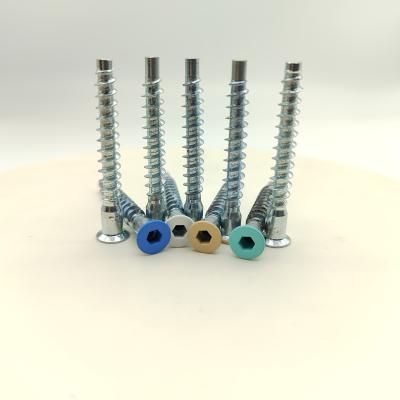 China Edelstahl-M5 Schrauben mit Zinkplattierung Flachkopfpackung von 100 zu verkaufen