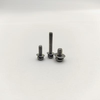 China Tornillos de cabeza redonda A4-70 de acero inoxidable con arandelas de seguridad 316 en venta