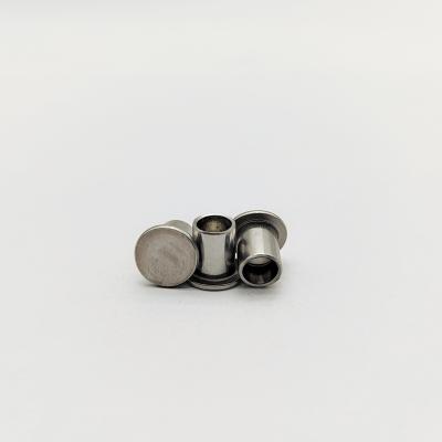 China 304 Stainless Steel Semi-Tubular Rivets Flat Head DIN 7340 M3-M8 for sale