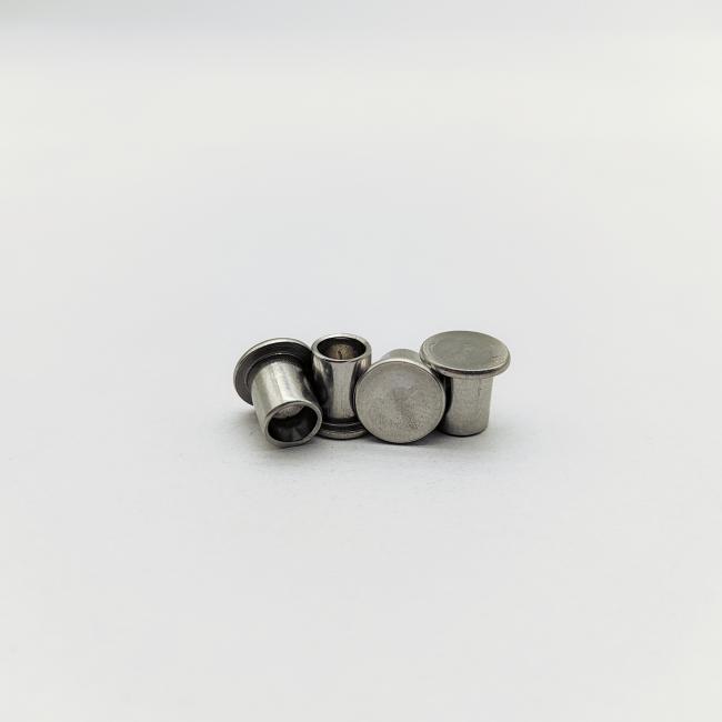 Marine application of 316 stainless steel semi-tubular rivets