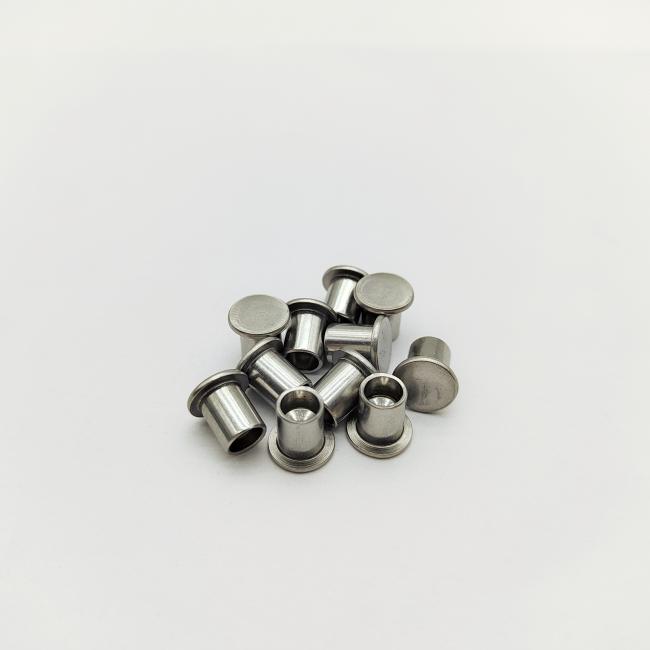 316 stainless steel semi-tubular rivets with flat head