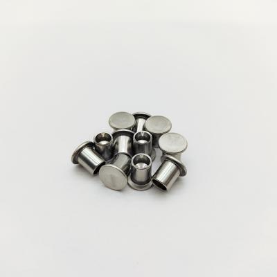 China 304 Stainless Steel Semi-Tubular Rivets Flat Head DIN 7340 M3-M8 for sale