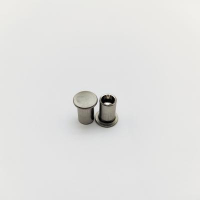 China 316L Stainless Steel Flat Head Semi-Tubular Rivets ISO 15977 for sale