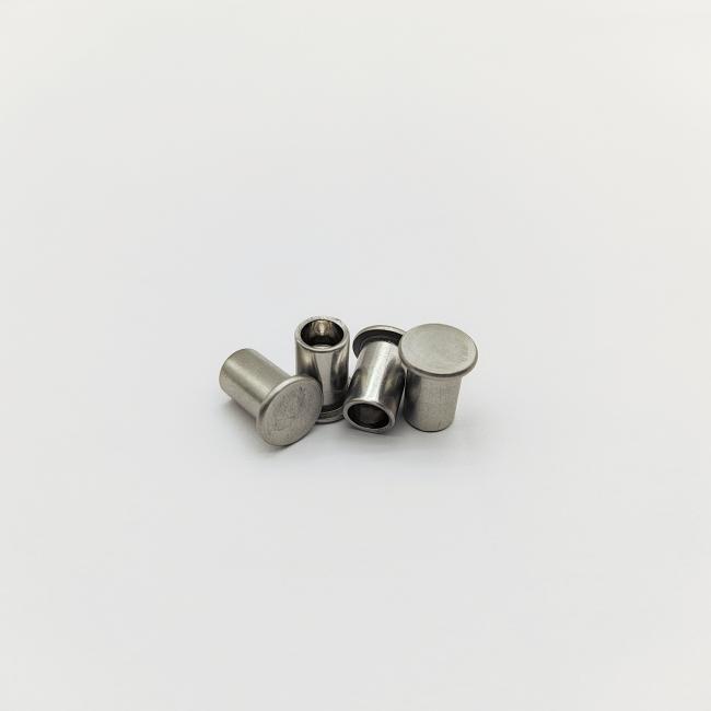 304 stainless steel flat head semi-tubular rivets