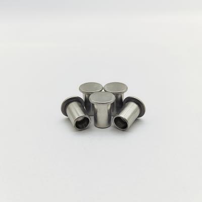 China 316L Stainless Steel Flat Head Semi-Tubular Rivets ISO 15977 for sale