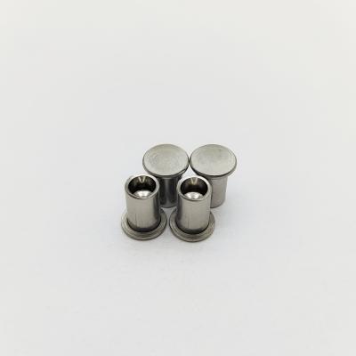 China 316L Stainless Steel Flat Head Semi-Tubular Rivets ISO 15977 for sale