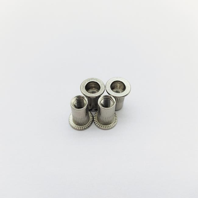 Stainless steel rivet nuts in various sizes