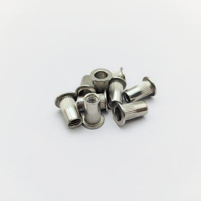 China Nozes de rivetas de aço inoxidável 304 M4 a M8 para painéis finas à venda