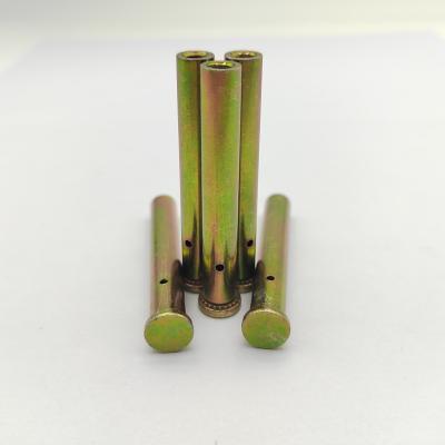 China Flat Head Blind Hole Press-in Rivet Nut Column - Serrated Knurl - Yellow Zinc Plated 304 SS - M4 to M8 for sale