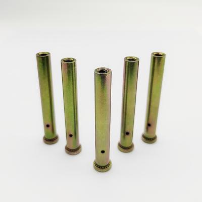 China Flat Head Blind Hole Press-in Rivet Nut Column - Serrated Knurl - Yellow Zinc Plated 304 SS - M4 to M8 for sale