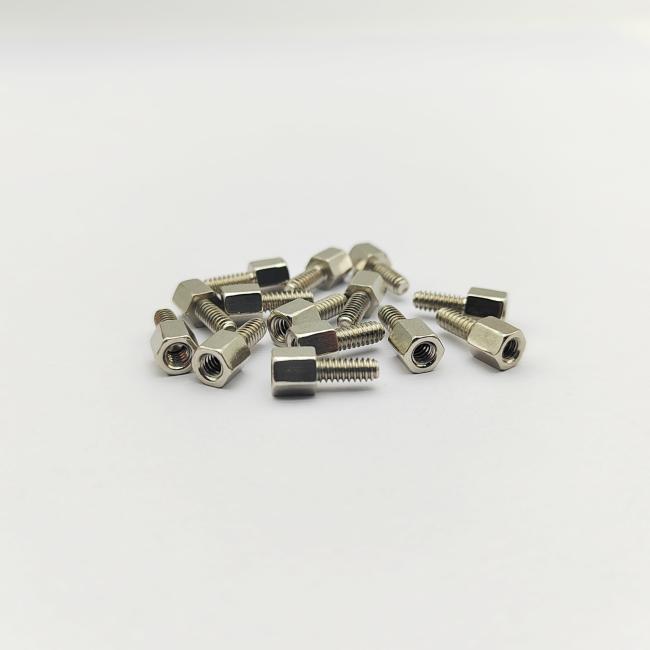 Factory production of precision standoff screws