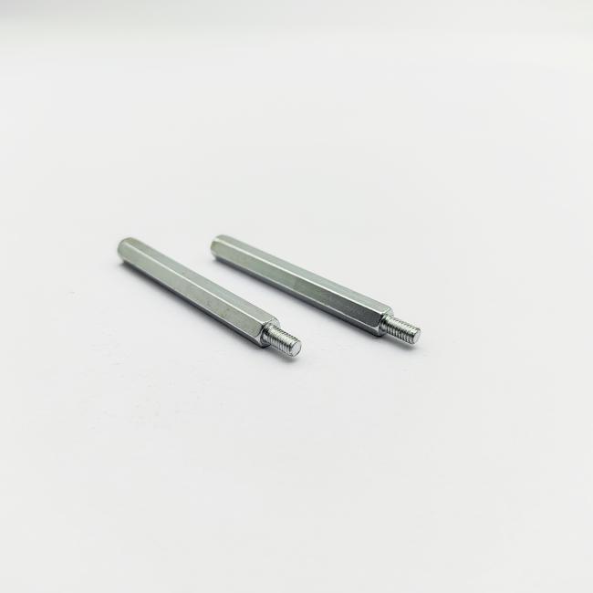 Multiple hex standoffs showing consistent quality and finish