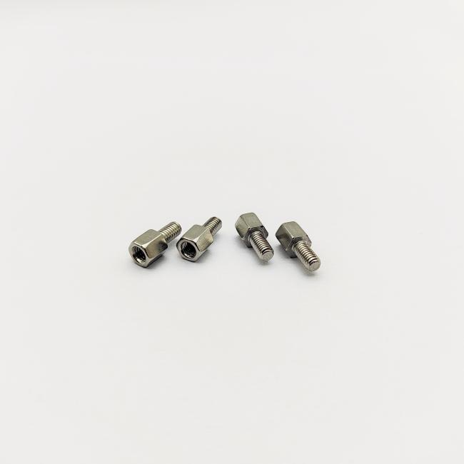 A4-80 Stainless Steel M3 Hex Standoff with electropolished finish