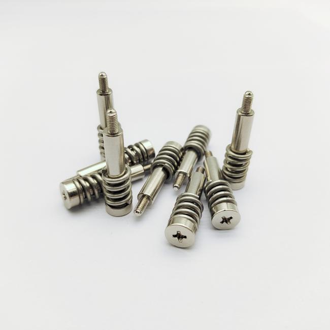 A4 Stainless Steel Shoulder Spring Screws with pre-assembled spring