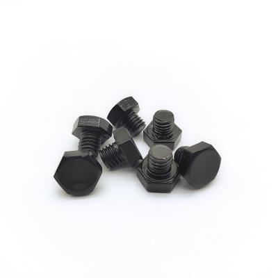 China M8x1.25mm Stainless Steel Hex Bolt 12.3mm Black Electroplated for sale