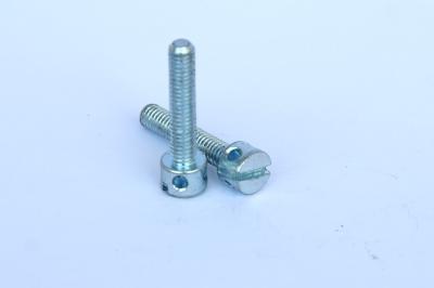 China M4 Lead Seal Screws Electric Meter Screw Nail Seal Table Bolts with Hole Stainless Steel Bolt 8mm-50mm Length - (M4x45mm for sale