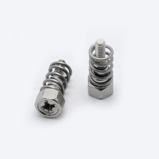 M2 M2.5 M3 Springs Screws Spring Stainless Steel Spring Screw Loaded Sound Screw Spring Loaded Screw Soundproof  Machine