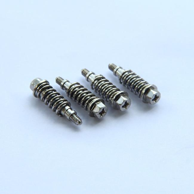 M2 M2.5 M3 Springs Screws Spring Stainless Steel Spring Screw Loaded Sound Screw Spring Loaded Screw Soundproof  Machine