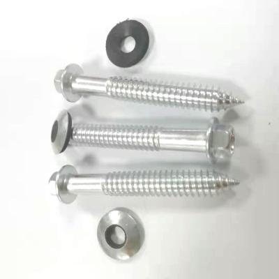 China Self Tapping Screw Ss 304 , Stainless Steel Flange Head Self Tapping Screws Roofing Screws With Washer for sale