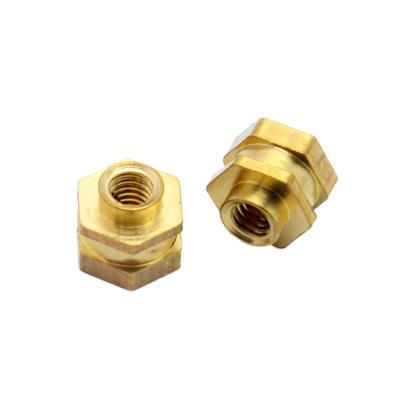 China Copper  Insert  Hex Nut ANSI Standard Copper Knurled Nuts Blind hole nuts Hollow nuts for sale