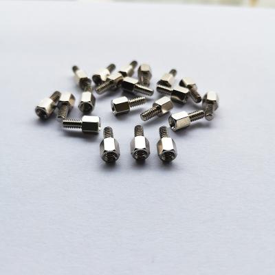 China Nickelplated Stainless Steel Standoff Screws M3x10.8 Hexagon Stud for sale