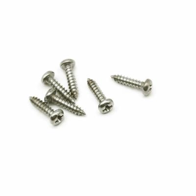 China PA3.0X12 Stainless Steel Pan Head Self Tapping Screws Cold Forging for sale