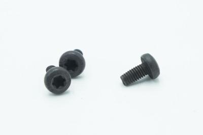 China Black Hexalobular Socket Pan Head Screw SS302 Material 4.25g Weight for sale