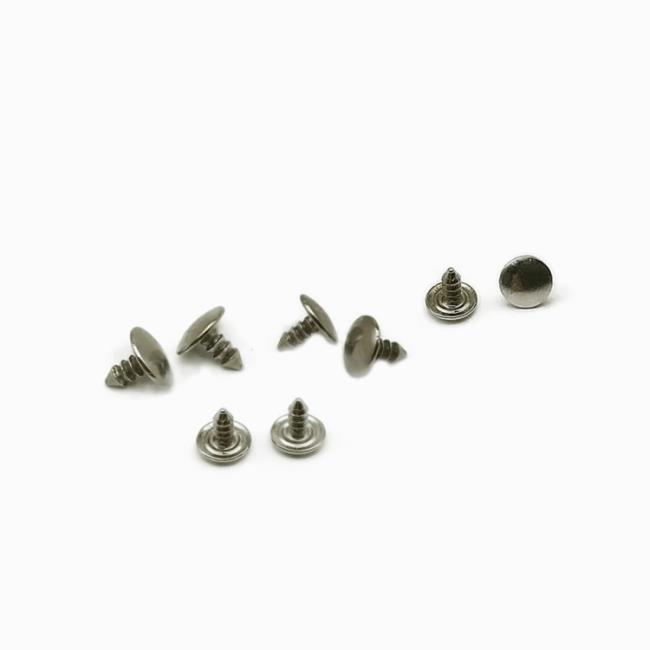 Lamp Holder Inverted Studs Weld-Free Lamp Holder Rivets Bulb Head Rivets Copper Nickel-Plated LED Lamp Holder Rivets
