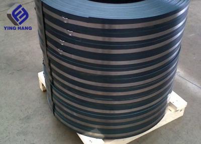 China 19 mm de cinta de acero pulido de acero inoxidable azul y negro para el embalaje en venta