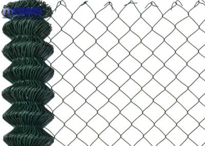 China Green 5ft Chain Link Mesh Fence 60x60 Pvc Vinyl Coated for sale