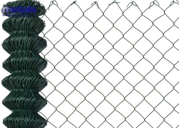 Quality Green 5ft Chain Link Mesh Fence 60x60 Pvc Vinyl Coated for sale