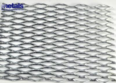 China Diamond Aluminum Expanded Metal Mesh Sheet Flat For Architectural for sale