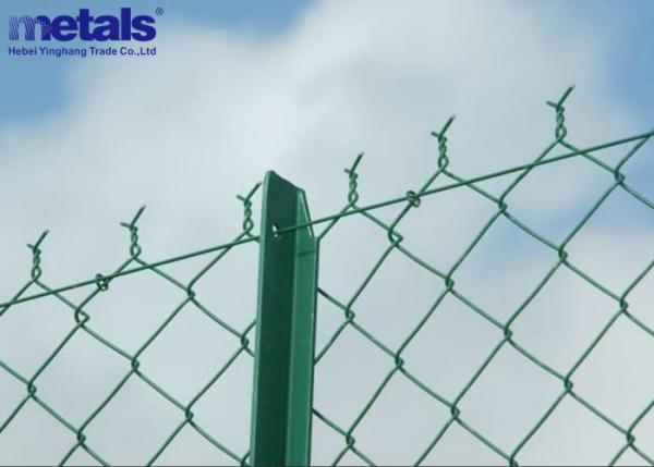 Quality PVC Coated Chain Link Mesh Fence Wire For Recreational Grounds Oem for sale