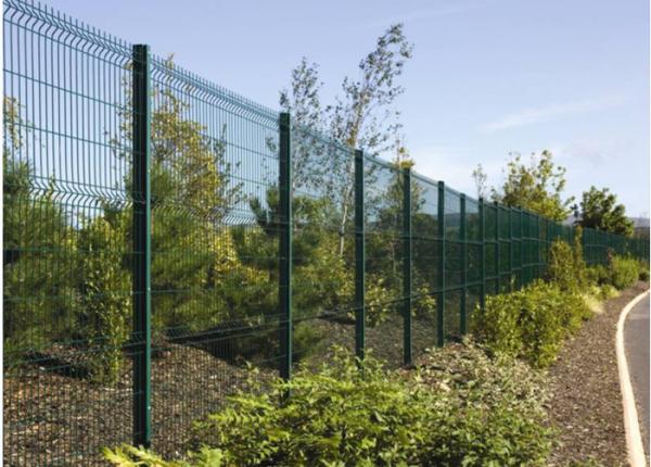 Quality Cheap pirce factory sale wrought iron decorative powder coated welded wire mesh fence panels 3D folds for sale