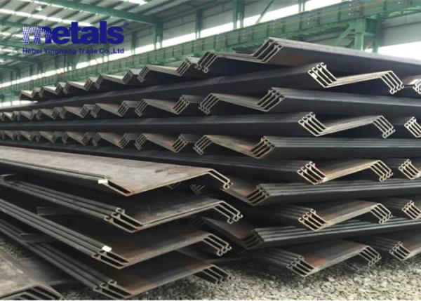 Quality Bulk Hot Rolled Steel Piles Sheet Metal Piling For Infrastructure Retaining Wall for sale