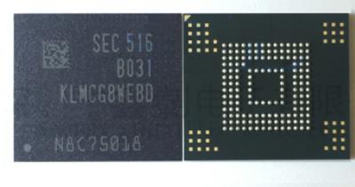 China Chip de memória GEN6 de KLMCG8WEBD-B031 BGA 64GB EMMC para o computador pessoal 1,8/3,3 V à venda