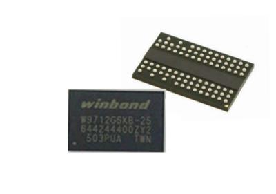 中国 埋め込まれたシステム84TFBGAのW9712G6KB-25 ICのドラム128mb否定論履積のフラッシュ・メモリの保証 販売のため