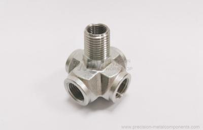 China Cross joint for fluid control - Stainless steel machined parts from lost wax casting 1.4301, 1.4410 for sale