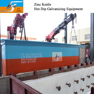 China Zinc Kettle Pot Tank Supplier Hot Dip Galvanizing Production Line Equipment Manufacte High Velocity Furnace Burner for sale