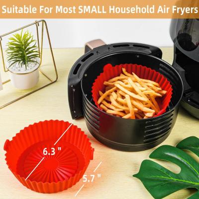 China Safe Food Grade High Temperature Resistant Air Fryer Silicone Pot Safe In Dishwasher for sale