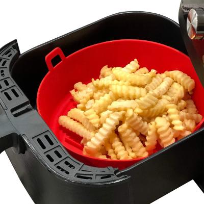 China Easy To Clean Logo Customization Air Fryer Silicone Pot Safe In Boiling Water for sale