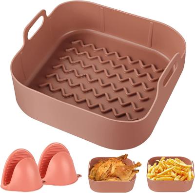 China BPA Free FDA Approved Packaging Silicone Air Fryer Bowl Dishwasher Safe for sale