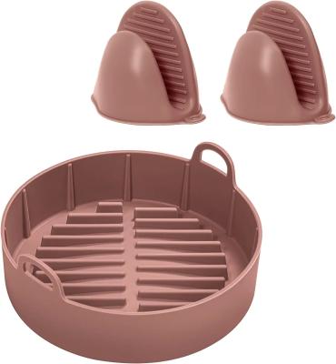 China Durable Widely Used Air Fryer Silicone Pan Safe In Dishwasher for sale