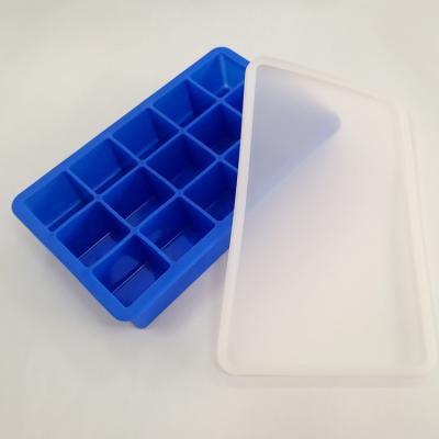 China Home Use FDA Food Grade Silicone Ice Mold Square Ice Cube Mould 130*260mm for sale
