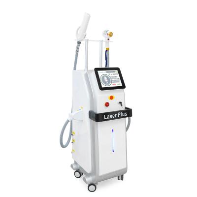 China Ice Painless Hair Removal Machine Nd Yag Tattoo Laser Plus 808 Diode Laser And Pico 2 In 1 for sale