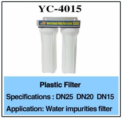 China filtro de água plástico de DN25 DN20 de 3/4