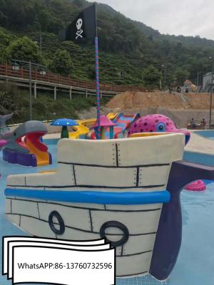China Fiberglass Swimming Pool Pirate Water Slides for sale