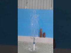 Brass Chrome Garden Rotating Fountain Nozzle Water Sprinkler
